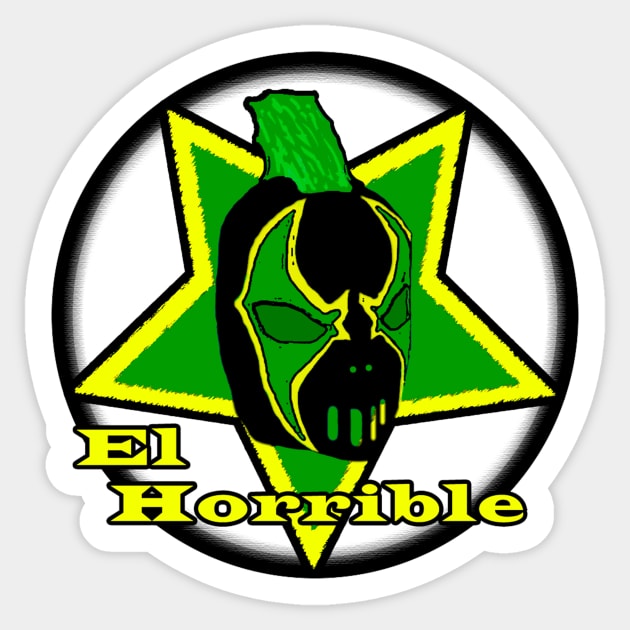 EL HORRIBLE GREEN Sticker by BeDabbler